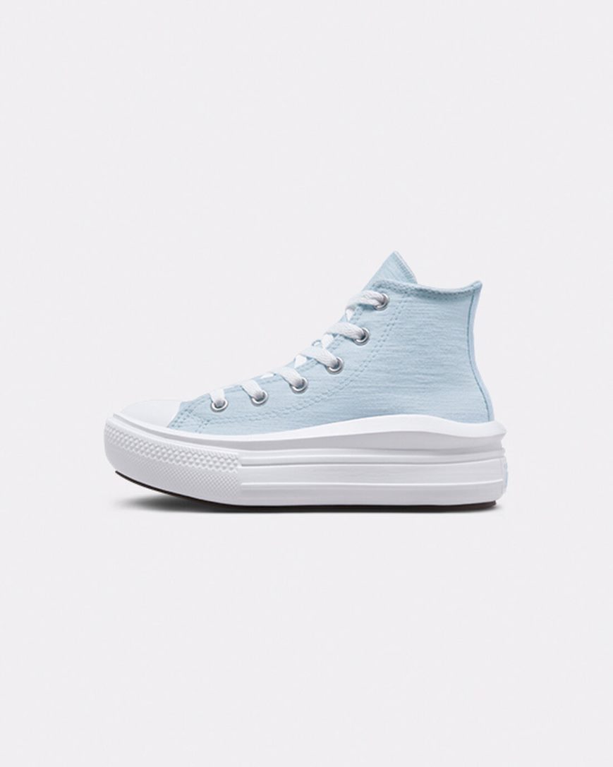 Girls' Converse Chuck Taylor All Star Move Cloud Patch High Top Platform Shoes Blue | AU 09C1EH